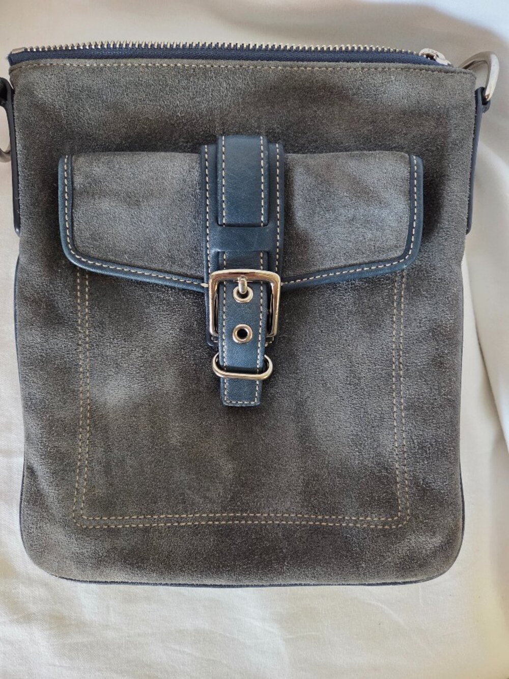 VINTAGE Coach Hamilton SUEDE Crossbody bag 4759